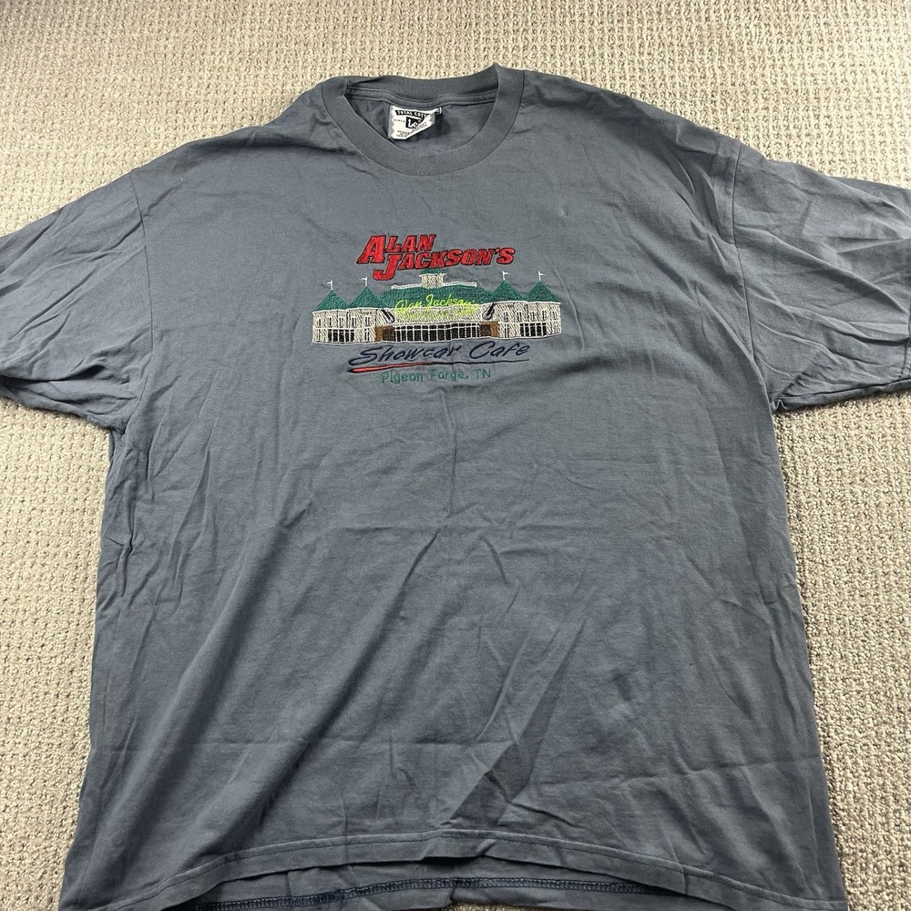 Vintage Alan Jackson Showcar Cafe Pigeon Forge TN Lee T-Shirt Mens XL